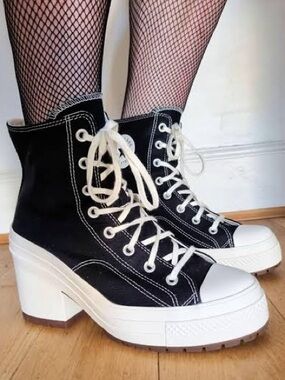 Converse Chuck Taylor Chuck 70 De Luxe Heel Lace Up Boots Black Women’s Size 11